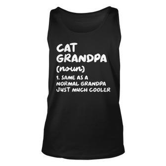 Cat Grandpa Definition Funny Unisex Tank Top | Mazezy