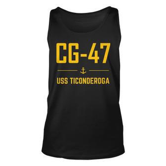 Cg47 Uss Ticonderoga Unisex Tank Top - Thegiftio UK