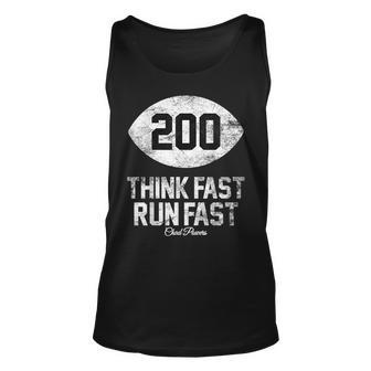 Chad Powers Think Fast Run Fast Football Lover Vintage Unisex Tank Top | Mazezy AU