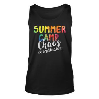 Chaos Coordinator Summer Camp Counselor Summer Tank Top | Mazezy