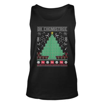 Chemist Element Oh Chemistree Ugly Christmas Sweater Tank Top | Mazezy