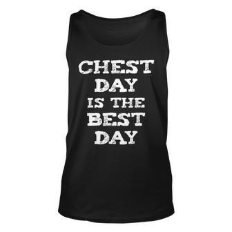 Chest Day Is The Best Day Gym Fitness Chest Workout Unisex Tank Top - Monsterry DE