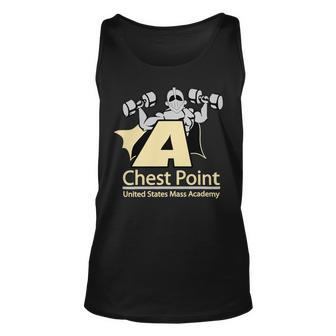 Chest Point Mass Academy Weightlifting Bodybuilding Gym Unisex Tank Top - Monsterry UK