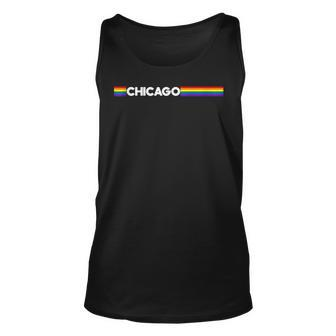 Chicago Gay Pride Colors Outfits For Parades Festival Party Tank Top | Mazezy