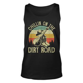 Chillin On The Dirt Road Western Life Rodeo Country Music Tank Top - Monsterry AU