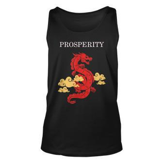 Chinese Dragon For Dragon Culture Lovers Prosperity Gift Unisex Tank Top | Mazezy