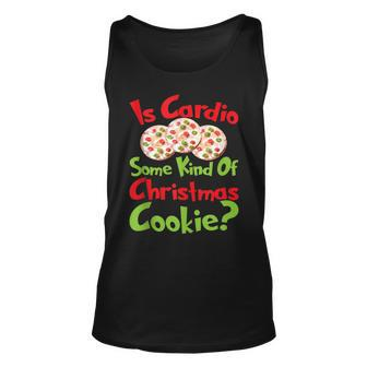 Christmas Cookie Cardio Ugly Christmas Sweater Tank Top | Mazezy
