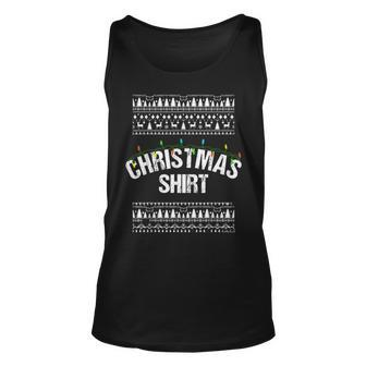 Christmas Fairy Lights Ugly Christmas Sweaters Tank Top - Monsterry UK