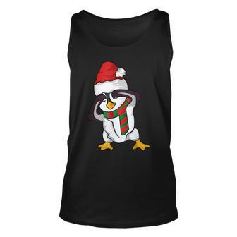 Christmas Penguin Griddy Dance Unisex Tank Top | Mazezy