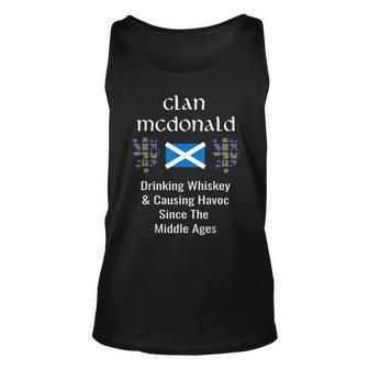 Clan Mcdonald Tartan Scottish Name Scotland Pride Pride Month Tank Top | Mazezy