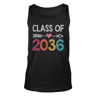 Class Of 2036 Kindergarten Pre K Grow With Me Graduation Unisex Tank Top - Seseable