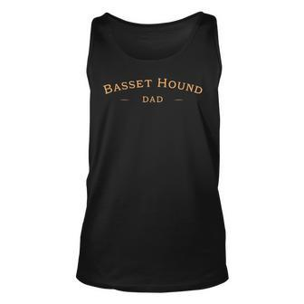 Classic Basset Hound Dad Basset Hound Dog Dad Unisex Tank Top | Mazezy