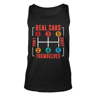 Classic Car Tuning Real Cars Dont Shift Themselves Cars Tank Top | Mazezy