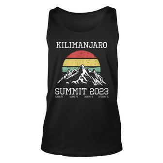 Climbed Kilimanjaro Summit 2023 Hike Tanzania Hiking Retro Tank Top | Seseable UK
