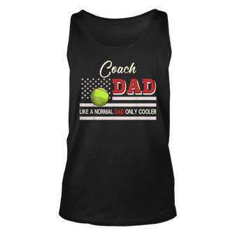 Coach Dad Normal Dad Only Cooler Costume Tennis Player Unisex Tank Top