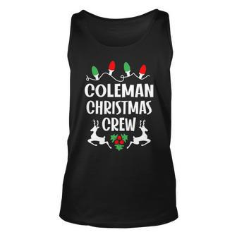 Coleman Name Gift Christmas Crew Coleman Unisex Tank Top - Seseable
