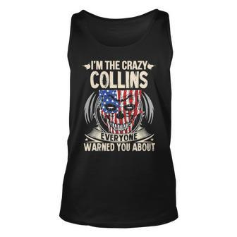 Collins Name Gift Im The Crazy Collins Unisex Tank Top - Seseable