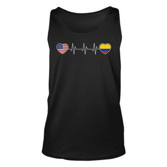 Colombia & Usa Unisex Tank Top | Mazezy