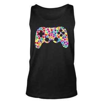 Colorful Game Controller Happy International Dot Day 2023 Tank Top - Monsterry
