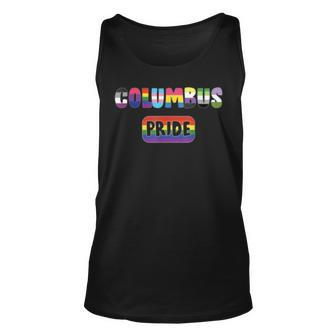 Columbus Gay Pride Lgbt Asexual Bi Lesbian Pan Genderqueer Unisex Tank Top | Mazezy