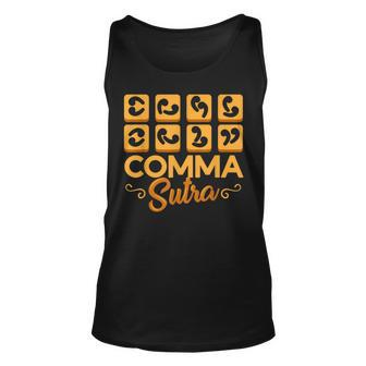 Comma Sutra Funny Parody Love Making Party Sex Unisex Tank Top | Mazezy