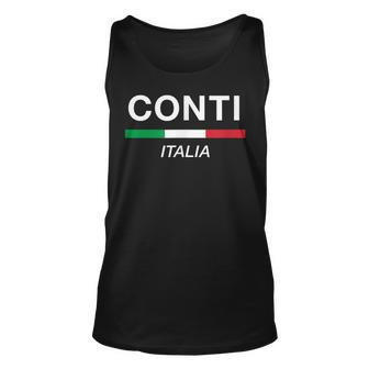 Conti Italian Name Italia Family Reunion T Unisex Tank Top | Mazezy AU