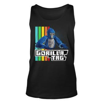 Cool Gorilla Tag Retro Gorilla Tag Monke Vr Gamer Tank Top | Mazezy