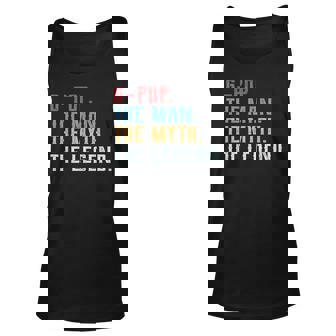 Cool Grandpa G-Pop The Man The Myth The Legend Unisex Tank Top | Mazezy