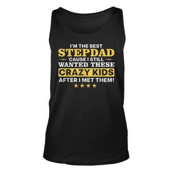 Cool Stepdad For Men Father Step Dad Parenthood Stepfather Unisex Tank Top - Seseable