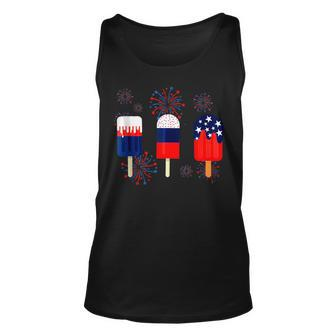 Coolest Pop Ever Popsicle Funny Retro Bomb 4Th Of July Unisex Tank Top - Monsterry
