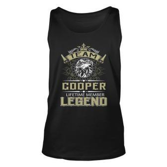 Cooper Name Gift Team Cooper Lifetime Member Legend V2 Unisex Tank Top - Seseable