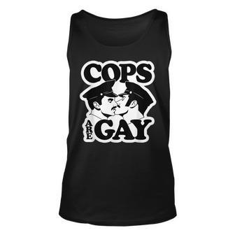 Cops Are Gay Lgbt Funny Apparel Unisex Tank Top | Mazezy