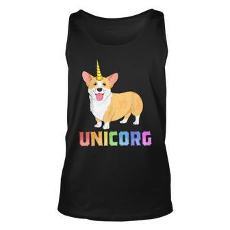 Corgi For Kids Girls Unicorg Unicorn Corgicorn Dog Unisex Tank Top | Mazezy