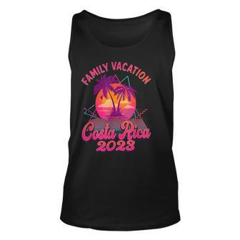 Costa Rica Family Vacation 2023 Beach Retro 80S Matching Unisex Tank Top - Seseable