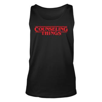 Counseling Things Funny School Counselor Back To School Unisex Tank Top - Seseable