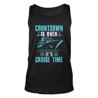 Countdown Is Over Its Cruise Time Carnival Cruising Cruiser Unisex Tank Top - Thegiftio UK