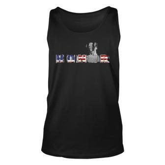 Country Pride And Honor With American Flag Dog Tag Unisex Tank Top | Mazezy