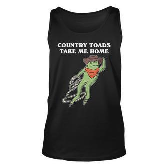 Country Toads Take Me Home Cowboy Frog Western Tank Top - Seseable