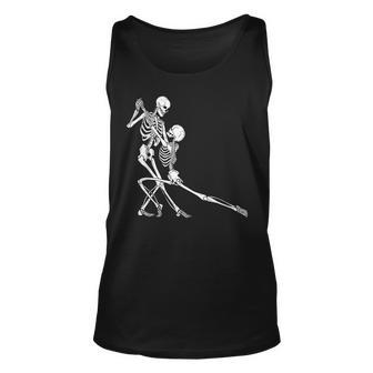 Couple Dancing Skeletons Vintage Day Of Thedead Halloween Dancing Tank Top | Mazezy