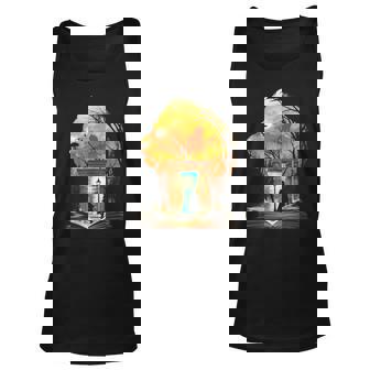 Courage Dear Hearts Lion Book Reading Lovers Bookworm Reading Tank Top | Mazezy