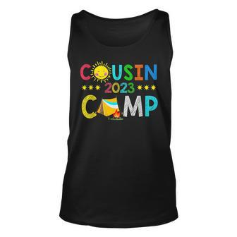 Cousin Camp 2023 Family Camping Summer Vacation Unisex Tank Top - Seseable