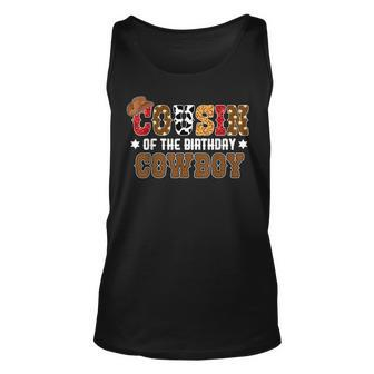 Cousin First Birthday Cowboy Western Rodeo Party Matching Tank Top | Mazezy