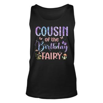 Cousin Of The Birthday Fairy Family Magical Bday Party Unisex Tank Top | Mazezy