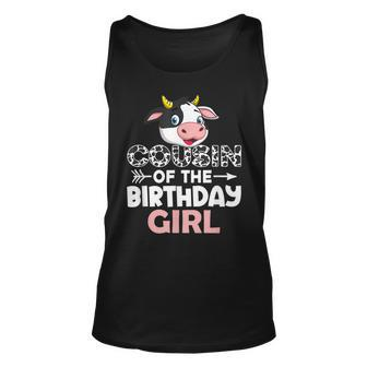 Cousin Of The Birthday Girl Cows Farm Cow Cousin Unisex Tank Top | Mazezy CA