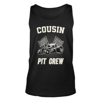 Cousin Pit Crew Race Car Birthday Party Racing Racing Tank Top | Mazezy