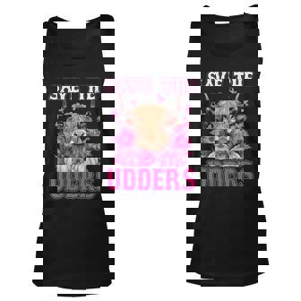 Cow Save The Udders Breast Cancer Awareness Tank Top - Thegiftio