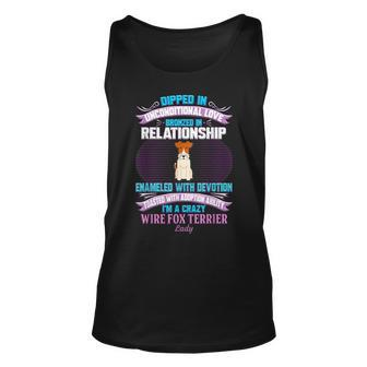 Crazy Wire Fox Terrier Lady T For Fox Lovers Tank Top | Mazezy