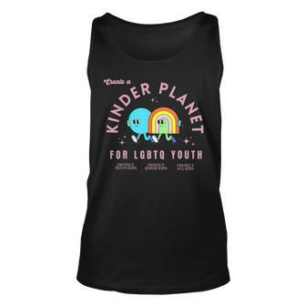 Create A Kinder Planet Lgbtq Ally Protect Trans Kids Lgbt Unisex Tank Top | Mazezy