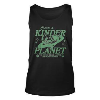 Create A Kinder Planet The World Could Use More Kindness Unisex Tank Top - Thegiftio UK