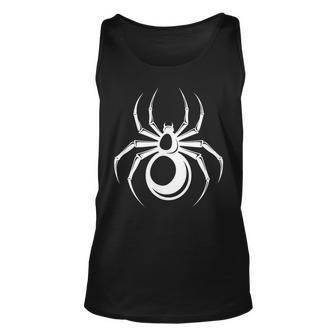 Creepy Spider T - Scary Halloween Evil Insect Arachnid Unisex Tank Top | Mazezy